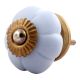 Light Grey Melon Glass Drawer Knob Online