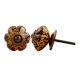 Mustard And Black Melon Glass Dresser Knob Online