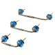 Royal Blue Melon Glass Bridge Handle