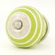 Lime Green White Knob
