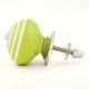 Lime Green White Knob