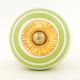 Lime Green White Knob