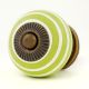 Lime Green White Knob