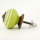 Lime Green White Knob