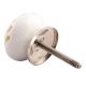 Three Color Leaf Etched Ceramic Knobs