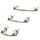 Forest Green Standing Rein Deer Pattern Ceramic Bridge Handle