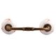 Peach Standing Rein Deer Pattern Ceramic Bridge Handle