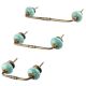 Sea Green Leaf Ceramic Bridge Handle
