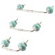 Sea Green Leaf Ceramic Bridge Handle