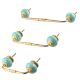 Sea Green Leaf Ceramic Bridge Handle