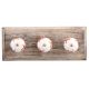 Brick Red Running Rein Deer Pattern Ceramic Wooden Hooks