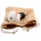 Peach Standing Rein Deer Pattern Ceramic Wine Stopper