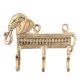 Hand Casted Elephant 3 Brass Hooks