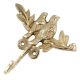 Brass Two Birds Sitting on a Branch Wall Hooks
