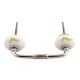 Pea Green Running Rein Deer Pattern Ceramic Bridge Handle