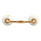 Pea Green Running Rein Deer Pattern Ceramic Bridge Handle