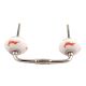 Peach Running Rein Deer Pattern Ceramic Bridge Handle