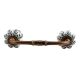 Green Leaf Medium Ceramic Bridge Handle