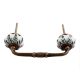 Green Leaf Medium Ceramic Bridge Handle