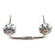 Green Leaf Medium Ceramic Bridge Handle
