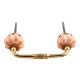 Sprinkled Orange Ceramic Bridge Handle