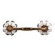 Black Leaf Melon Ceramic Bridge Handle
