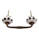 Black Leaf Melon Ceramic Bridge Handle