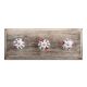 Plumeria Medium Ceramic Wooden Hooks