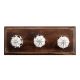 Black Leaf Melon Ceramic Wooden Hooks