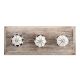 Black Leaf Melon Ceramic Wooden Hooks