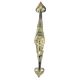 Bronze Door Handle with Elephant Face and Patina