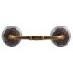 Grey Strewn Flat Ceramic Bridge Handle