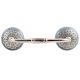 Grey Strewn Flat Ceramic Bridge Handle