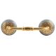 Grey Strewn Flat Ceramic Bridge Handle