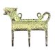Brass Lion Face Three Wall Hooks