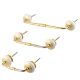 White Strewn Flat Ceramic Bridge Handle