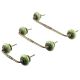 Pea Green Strewn Flat Ceramic Bridge Handle
