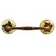 Black Leaf Ceramic Bridge Handle