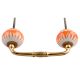 Amber Chakra Ceramic Bridge Handle