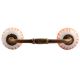 Amber Chakra Ceramic Bridge Handle