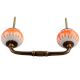 Amber Chakra Ceramic Bridge Handle