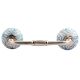 Turquoise Leaf Floral Ceramic Bridge Handle
