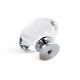 YDO 40mm Diamond Shape Crystal Glass Knob, 6 Pieces, Clear