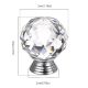Yazer 30mm Clear Crystal Glass Round Shape Cabinet Knob Drawer Cupboard Pull Handle 10pcs-Pack