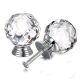 Yazer 30mm Clear Crystal Glass Round Shape Cabinet Knob Drawer Cupboard Pull Handle 10pcs-Pack