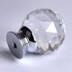 Yazer 30mm Clear Crystal Glass Round Shape Cabinet Knob Drawer Cupboard Pull Handle 10pcs-Pack