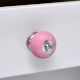 Pink-Black Crackle Ceramic Dresser Knob Online