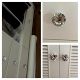 NORTHERN BROTHERS Drawer Knob Pull Handle Crystal Glass Diamond Shape Cabinet Drawer Pulls Cupboard Knobs with Screws for Home Office Cabinet Cupboard Bonus Silver Screws DIY (10 Pieces)