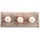 Amber Chakra Ceramic Wooden Hooks