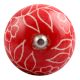 Red Leaf Floral Ceramic Wine Stopper